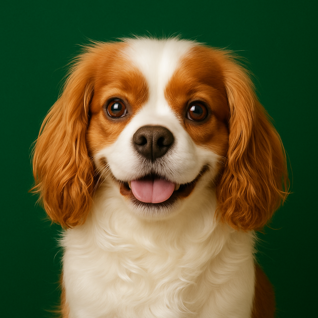 Phil, a white and brown dog