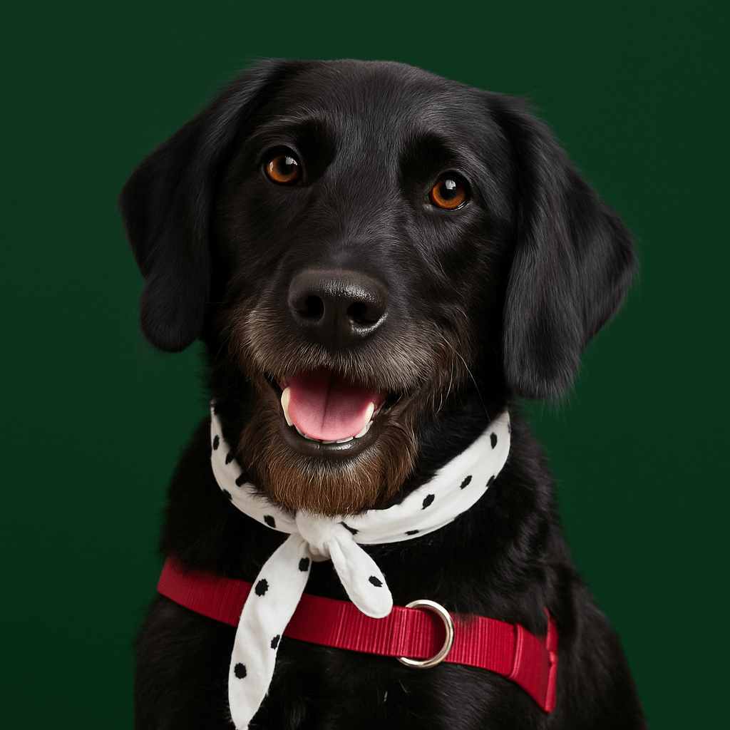 Ruth, a black dog