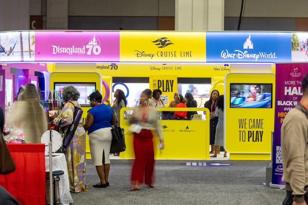 People explore a Disney brand activation at the Congressional Black Caucus Foundation's 2025 Annual Legislative Conference